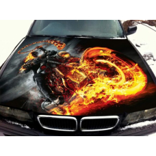 Наклейка на капот 3D TUNING STUDIO Примарний гонщик 1200х1500х0.080мм