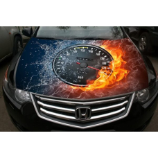 Наклейка на капот 3D TUNING STUDIO Спідометр Spidometr 1200х1500х0.080мм