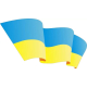 3д наклейка на капот Прапор України
