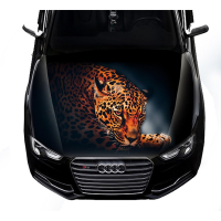 3д наклейка на капот 3D TUNING STUDIO Леопард 1500х1200х0.080мм