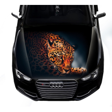 3д наклейка на капот 3D TUNING STUDIO Леопард 1500х1200х0.080мм