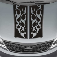 Смуги на капот чи багажник авто 3D TUNING STUDIO Готика 910х580х0.060мм