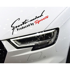 Наклейка на авто 3D TUNING STUDIO Спорт Sports Mind produced by sports 300х105х0.15мм