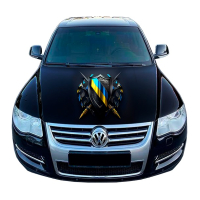 Наклейка на капот 3D TUNING STUDIO Щит Меч Прапор України 1500х1200х0.080мм