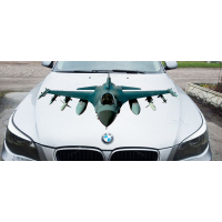 Наклейка на капот 3D TUNING STUDIO Винищувач Ф16 1200х827х0.080мм