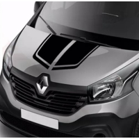 Смуги на капот мікроавтобуса 3D TUNING STUDIO Майстер Боксер Віваро Трафік 480х230х0.075мм=2штуки