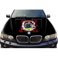 Наклейка на капот 3D TUNING STUDIO Козак Воїн ЗСУ 1500х1200х0.080мм