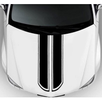 Смуги на капот 3D TUNING STUDIO Подвійні спорт 980х120х0.060мм=2штуки