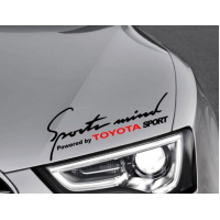 Наклейка на авто Тойота 3D TUNING STUDIO Sports mind Toyota 300х100х0.080мм
