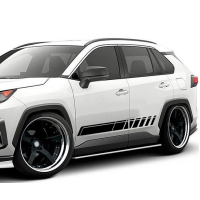 Смуги на позашляховик кросовер 3D TUNING STUDIO Тойота Ніссан Міцубіші 980х110х0.060мм=4штуки