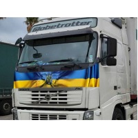 Наклейка на капот вантажівки 3D TUNING STUDIO Вольво Прапор України 2900х500х0.080мм