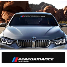 Наклейка на лобове скло БМВ 3D TUNING STUDIO Performance limited Edition 1300х210х0.080мм