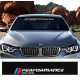 Наклейка на лобове скло БМВ Performance limited Edition 1300х210мм