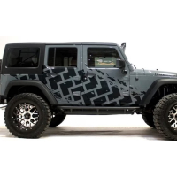 Камуфляж смуги на авто 3D TUNING STUDIO Протектор 2000х585х0.075мм=2штуки