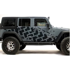 Камуфляж смуги на авто 3D TUNING STUDIO Протектор 2000х585х0.075мм=2штуки