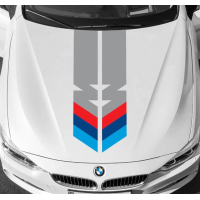 Наклейки смуги на капот 3D TUNING STUDIO БМВ М 980х170х0.15мм=2штуки