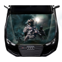 3д наклейка на капот 3D TUNING STUDIO ЗСУ воїни солдати 1500х1200х0.080мм
