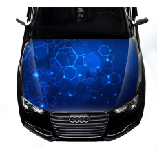 Наклейка на капот 3D TUNING STUDIO Абстракція Соти 1500х1200х0.080мм
