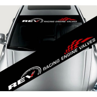 Наклейка на лобове скло 3D TUNING STUDIO Racing Engine Valves 1300х210х0.080мм