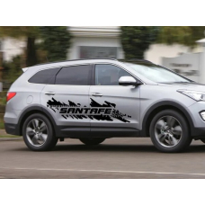 Смуги на двері  авто 3D TUNING STUDIO Хюндай Санта фе 1790х470х0.070мм 2штуки