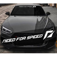 Наклейка на лобове скло авто 3D TUNING STUDIO Need for speed 1300х200х0.080мм