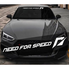 Наклейка на лобове скло авто 3D TUNING STUDIO Need for speed 1300х200х0.080мм