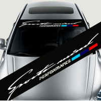 Наклейка на лобове скло 3D TUNING STUDIO Sport mind performance 1300х210х0.080мм