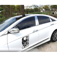 Наклейка на двері авто 3D TUNING STUDIO Череп AC/DC 400х250х0.080мм
