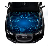 Наклейка на капот 3D TUNING STUDIO Абстракція електроніка 1500х1200х0.080мм