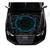 Наклейка на капот 3D TUNING STUDIO Матриця Абстракція 1500х1200х0.080мм