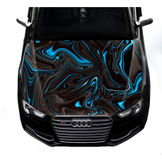 Наклейка на капот 3D TUNING STUDIO Абстракція хвилі 1500х1200х0.080мм