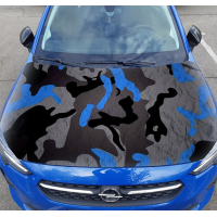 Наклейка на капот 3D TUNING STUDIO камуфляж синій 1500х1200х0.080мм