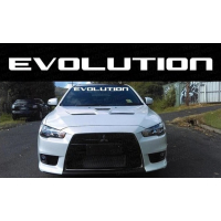 Наклейка на лобове скло 3D TUNING STUDIO Лансер Evolution 1300х200х0.080мм