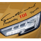 Наклейки на авто Sports mind produced by TDI 400х96х0.15мм=2штуки