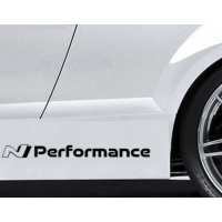 Наклейки на авто 3D TUNING STUDIO Хюндай N Performance 300х40х0.060мм=2штуки