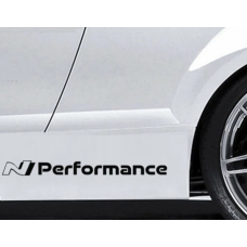Наклейки на авто 3D TUNING STUDIO Хюндай N Performance 300х40х0.060мм=2штуки