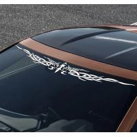 Наклейка на лобове скло 3D TUNING STUDIO Готика крила меч 985х118х0.060мм