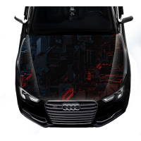 Наклейка на капот 3D TUNING STUDIO Абстракція фантастика 1500х1200х0.080мм
