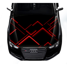 Наклейка на капот 3D TUNING STUDIO Абстракція клітина чч 1500х1200х0.080мм