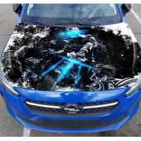 Наклейка на капот 3D TUNING STUDIO Воїн світла 1500х1200х0.080мм
