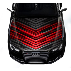 Наклейка на капот 3D TUNING STUDIO Стріли Ч 1500х1200х0.080мм