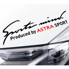 Наклейки на авто 3D TUNING STUDIO Астра Sports Mind produced by Astra 320х90х0.15мм=2штуки