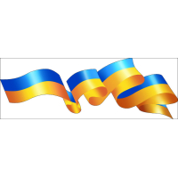 3д наклейка на авто 3D TUNING STUDIO прапор України 2300х800х0.15мм