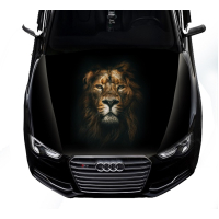 Наклейка на капот 3D TUNING STUDIO Лев 3д К 1500х1200х0.080мм