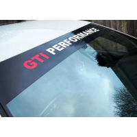Наклейка на лобове скло 3D TUNING STUDIO GTI Performance 1350х200х0.080мм