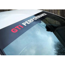 Наклейка на лобове скло 3D TUNING STUDIO GTI Performance 1350х200х0.080мм