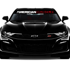 Наклейка на лобове скло 3D TUNING STUDIO Американських авто American muscle 1500х200х0.080мм