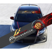 Наклейка на лобове скло 3D TUNING STUDIO Фольксваген powered 1300x210x0.080мм