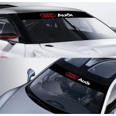 Наклейка на лобове скло 3D TUNING STUDIO Ауді 1300х200х0.080мм