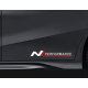 Наклейки на автомобіль Хюндай N performance 300х40х0.15мм=2штуки